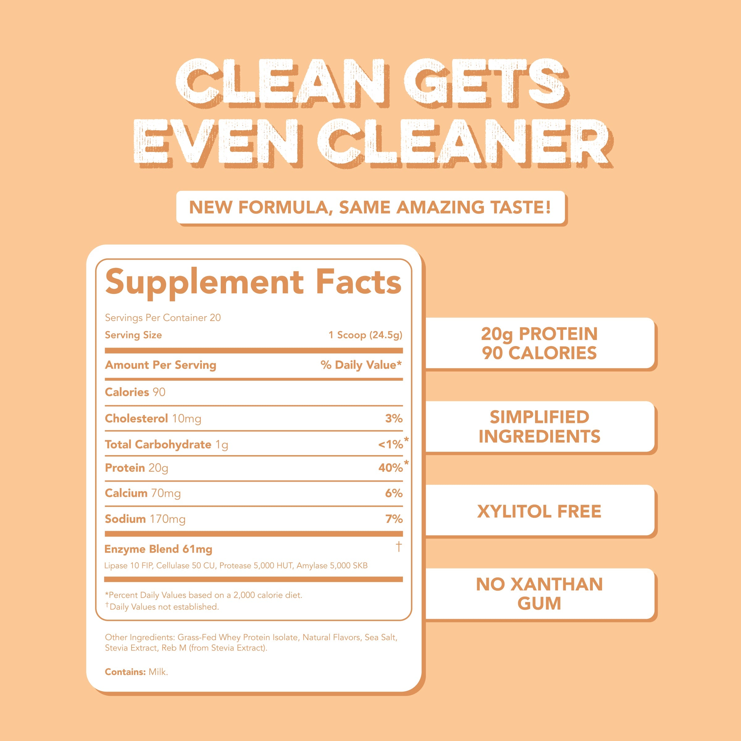 Protein Powder: Coconut Cream (20 Serving Bag)