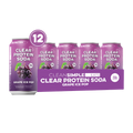 Clear Protein Soda: Classic Grape (12 Oz. | 12 Pack)