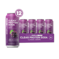 Clear Protein Soda: Classic Grape (16 Oz. | 12 Pack)